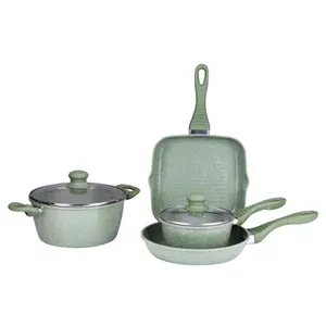 Gazi SF 2203-6C Non-Stick Kitchen Appliance Cookware Set Fry Pan