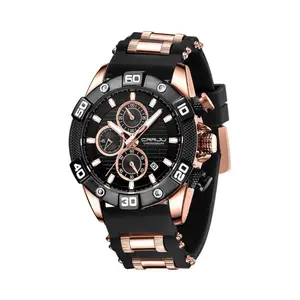 CRRJU 2291 Comfortable Silicone Strap Quartz Rugged Construction Sport Men's Watch - Variant 2