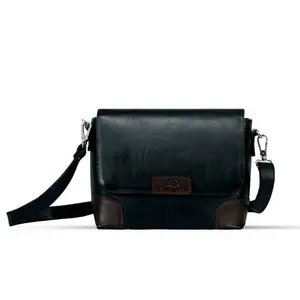 Women's Black PU Leather Crossbody Shoulder Bag