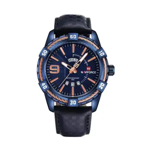 Naviforce NF9117L Comfortable Leather Strap Luxury Fashion and Sports Men's Watch - Variant 2