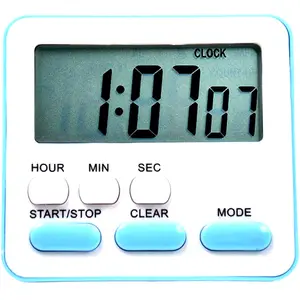 Kitchen Clock English 24-hour Electronic Timer LCD Digital Reminder Table Clock - Variant 4