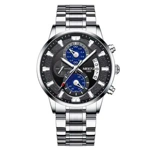 Nibosi 2382 Luxury Stainless Steel Waterproof Men's Watch - Variant 4