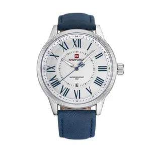Naviforce NF9126 Luxury Genuine Leather Strap Casual Fashion Men's Watch - Variant 2