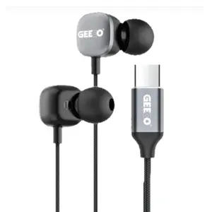 Geeoo TC600 Type-C Stereo 3.5mm Wired Earphone