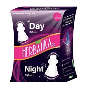 Herbalika Day and Night Sanitary Pads with Cooling Chip