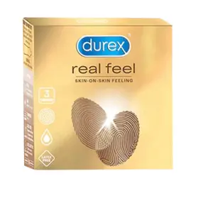 Durex Real Feel Non-Latex Ultra Thin Condoms 3Pcs Pack