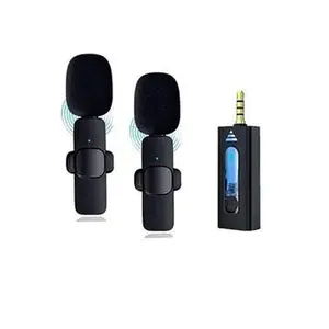 K35 Dual 3.5mm Wireless Camera, Sound card, Smartphone Supported Microphone 
