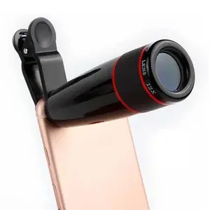 Mobcam 12X Telephoto HD Universal Mobile Phone Lens Kit with Adjustable Clip Mobile Phone Lens