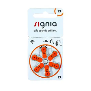 Signia 13 Size 1.45 Volt Hearing Aid Battery Pack of 60 Cells