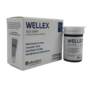 Wellex Double Vial Blood Glucose Monitor Self Testing For Diabetic