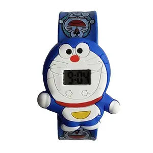 Multicolor Dial Strap Slap Band Watch Blue For Kids