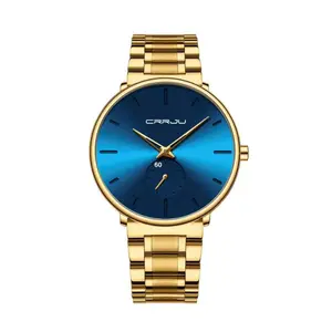 CRRJU 2150 Luxury Stainless Steel Slim Mesh Band Casual Men’s Watch - Variant 4