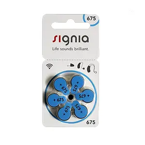 Signia 675 Size 1.45 Volt Long-Lasting Power Hearing Aid Battery
