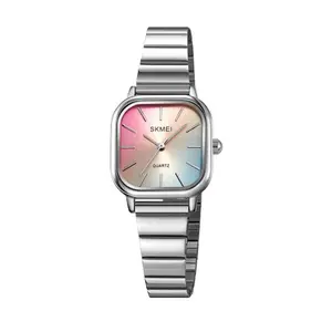 SKMEI 2190 Stainless Steel Strap Rainbow dial women wristwatch