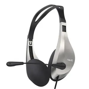  HAVIT H205D Double Plug 3.5mm Stereo Wired Headphone With Mic