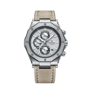 Naviforce NF8028 Luxury Genuine Leather Straps Chronograph Sports Men's Watch - Variant 4