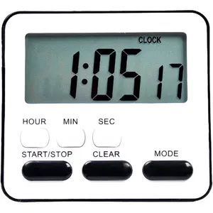 Kitchen Clock English 24-hour Electronic Timer LCD Digital Reminder Table Clock - Variant 2