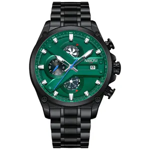 Nibosi 2513 High-Quality Stainless Steel Chronograph Men's Watch