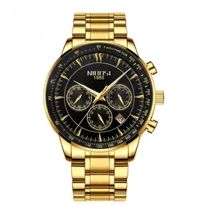 Nibosi 2351 Classic Stainless Steel Multifunctional Chronograph Analog Fashion Men's Watch - Variant 3