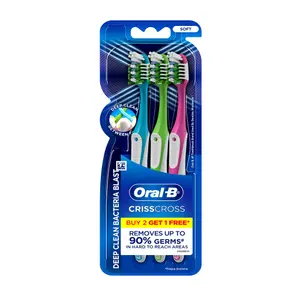 Oral B Pro Health Anti-Bacterial Multicolor Toothbrush (Buy 2 Get 1 Free)