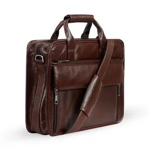 Mens 16 Inch Crossbody Shoulder Office Bag Retro College Satchel - Variant 2