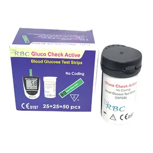 RBC Gluco Check Active Test Strips for Blood Sugar - Variant 1