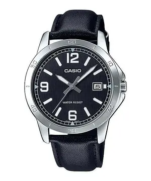 CASIO MTP-V004L-1BUDF Classic Leather Strap Stainless Steel Men's Analog Quartz Watch - Variant 1