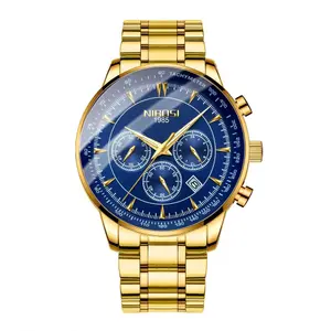Nibosi 2351 Classic Stainless Steel Multifunctional Chronograph Analog Fashion Men's Watch - Variant 2