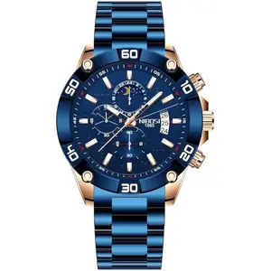 Nibosi 2502 Luxury Stainless Steel Strap With Luminous Men's Watch - Variant 3