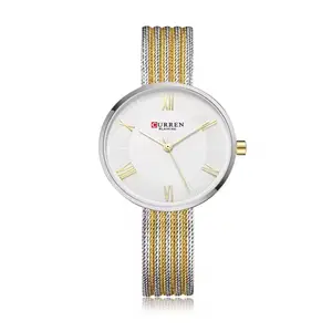 CURREN 9020 Mesh Stainless Steel Analog Watch For Women - Variant 3