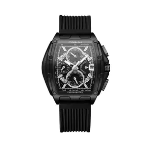 CRRJU 2317 Authentic Soft Silicone Strap Multifunctional Chronograph Sports Men's Watch - Variant 1