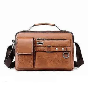 Men's China Artificial Leather Shoulder Office Bag - Variant 3