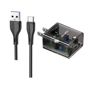 Awei C11T Type-C Transparent Fast Charging Adapter