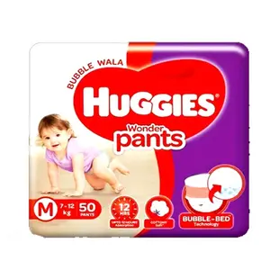 Huggies Wonder Soft and Comfortable Pant System Baby Diaper - Variant 2