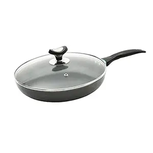Gazi GFP-28C Aluminum Non-Stick & Dishwasher Safe Fry Pan With Glass