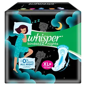 Whisper Bindazzz Nights XL+ Sanitary Pads 