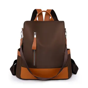 New Oxford Cloth Adequate Capacity Women’s Backpack (Brown)