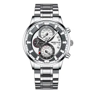 Nibosi 2382 Luxury Stainless Steel Waterproof Men's Watch - Variant 2