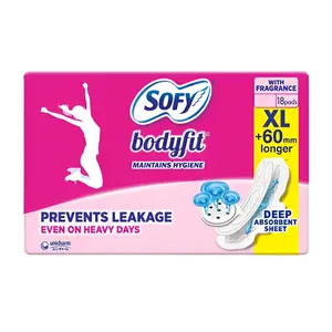 Sofy Bodyfit Regular Sanitary Napkins with Double Anti‑Leak Lines