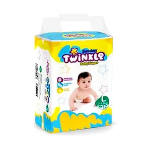 Twinkle Dry Lock Ensures Low Rewet Belt System Baby Diaper