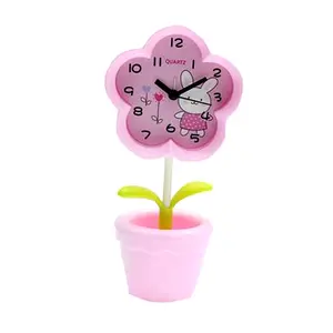 POMN Flower Alarm Clock for Kids Cute Table Clock