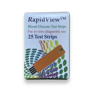 RapidView Blood Glucose Test Strip for Diabetes Patients
