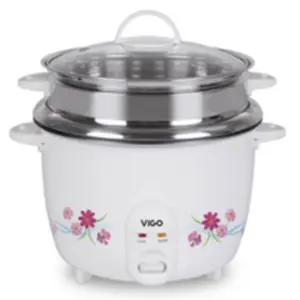 Vision VSNRC-50-04 2.2 Liter Double Pot Magnetic Switch and Thermostat Rice Cookers