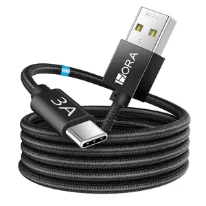 1HORA Durable 1m USB-A to USB-C Cable by 2.1A High-Speed Charging