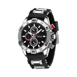 CRRJU 2291 Comfortable Silicone Strap Quartz Rugged Construction Sport Men's Watch - Variant 4