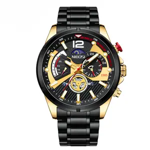 NIBOSI 2397 Luxury Stainless Steel Analog Men's Watch
