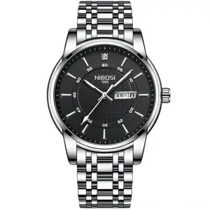Nibosi 2569 Roman Number With Stainless Steel Analog Men's Watch - Variant 2