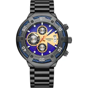 Nibosi 2577 Multifunctional Stainless Steel Fashionable Chronograph Analog Men's Watch - Variant 4
