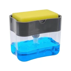 Kitchen Pump Sponge Caddy Holder Creative Hand Press Kitchen Liquid Dish Soap Dispenser