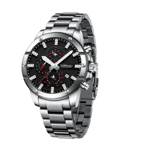 CRRJU 2296 High Quality Stainless Steel Multifunctional Analog Quartz Classic Men's Watch - Variant 2
